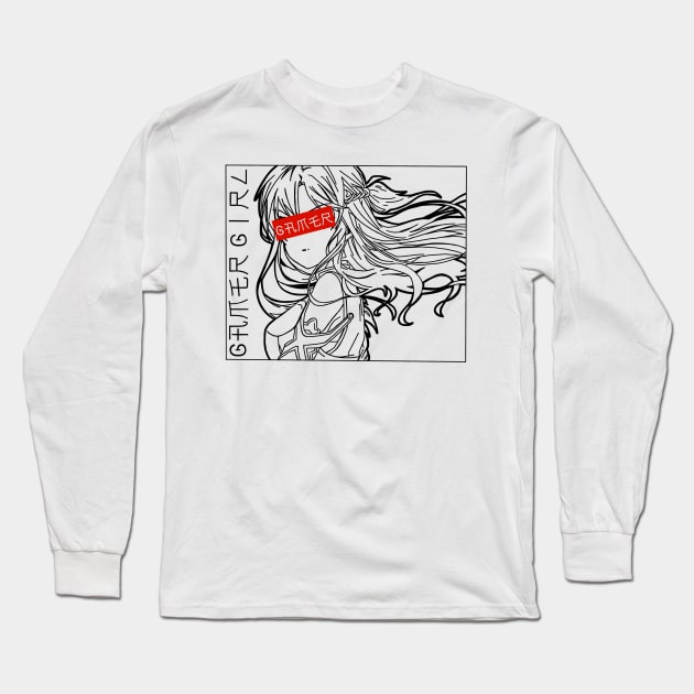 Censored Gamer Girl Asuna Long Sleeve T-Shirt by Battosai81